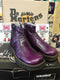 Dr Martens Purple patent Zip Chelsea boots,  production samples,  Made in England