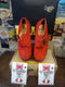 Dr Martens Red Suede Strap Platform Sole Size 8