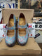 Dr Martens Mary Blue Floral Canvas Various Sizes