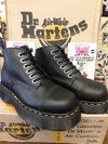 Dr Martens Vintage Black Waxy 6 hole Platform Boots,  Size 4 limited  Edition..Made in England