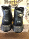 Dr Martens Vintage Black Waxy 6 hole Platform Boots,  Size 4 limited  Edition..Made in England