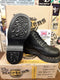 Dr Martens Vintage Black Waxy 6 hole Platform Boots,  Size 4 limited  Edition..Made in England