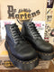 Dr Martens Vintage Black Waxy 6 hole Platform Boots,  Size 4 limited  Edition..Made in England