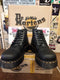 Dr Martens Vintage Black Waxy 6 hole Platform Boots,  Size 4 limited  Edition..Made in England