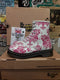 Dr Martens 1460W White and Pink Embroidered Lace Size 3