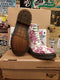 Dr Martens 1460W White and Pink Embroidered Lace Size 3