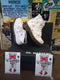 Dr Martens Snowflake, Size UK 3-5, Womens Ankle Boots, White and Red Snowflake 6 Hole. 8175