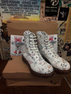 Dr Martens 1460 White wild flowers Various Sizes