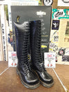 Dr Martens 9730 Black Croc Print 20 Hole Size 4