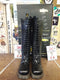 Dr Martens 9730 Black Croc Print 20 Hole Size 4