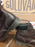 SOLOVAIR SV12 Brown Steel Boot 6 Hole Size 9