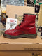 Dr Martens 1460 Vintage 90's, Size UK6, Women's Red Patent Boots, Ankle Boots, Leather Boots