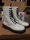 Dr Martens 10 hole white Smooth 1490z Size 4