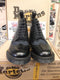 Dr Martens Made In England Anthony Black Calf and Navy Polka Dots Size 7