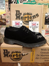 Dr Martens Black Velvet 1461 With Decorated Toe Made In England Size 8
