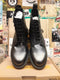 Dr Martens Pewter Metallic 6 Eyelet Boots Made in England Size 9