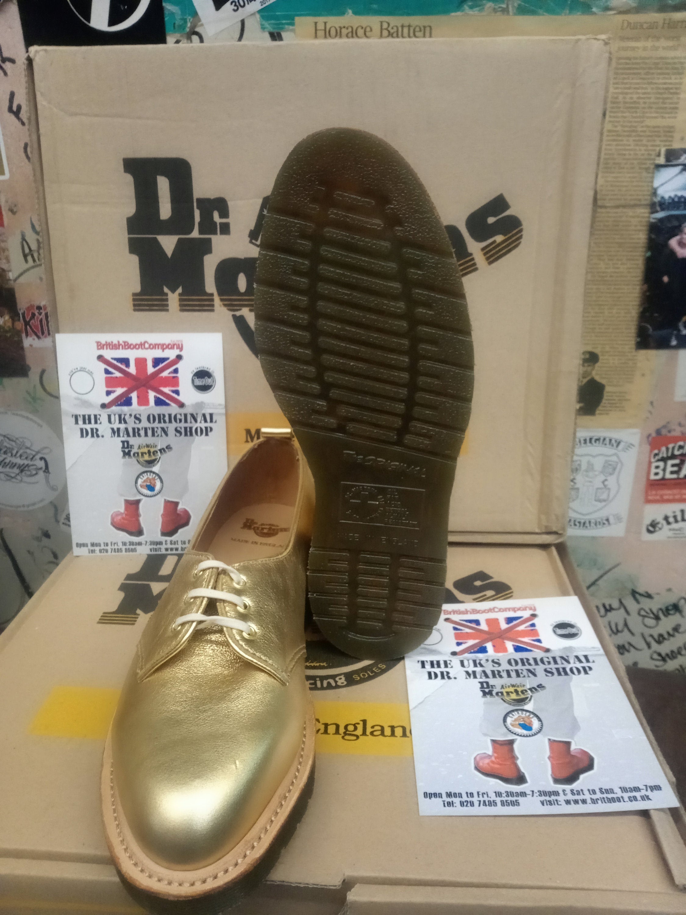Dr Martens Gold 3 Hole Pump Made in England
