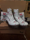 Dr Martens White Portland Rose 1460 Various Sizes