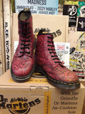 Dr Martens Made in England 1460 Red Snake Print Size 7  UK