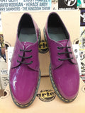Dr Martens Purple Patent 3 hole shoes,  limited Edition.  1461 size 8