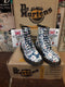 Dr Martens vintage Blue Dolphin Meadow flowers 1460z ,Made in England Size 3