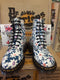 Dr Martens vintage Blue Dolphin Meadow flowers 1460z ,Made in England Size 3