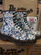 Dr Martens vintage Blue Dolphin Meadow flowers 1460z ,Made in England Size 3