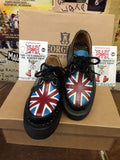 George Cox Robot Union Jack Creepers Made in England Size 2