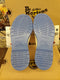 Dr Martens 1461, White Leather Shoes, Blue Sole, Womens Shoes / Various Sizes