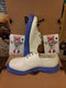 Dr Martens 1461, White Leather Shoes, Blue Sole, Womens Shoes / Various Sizes