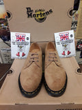 Dr Martens 1461, Tan Buckskin Shoes, Size UK6, Womens Soft Leather Shoes, Casual Shoes