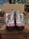 Dr Martens 1460W White and Pink Embroidered Lace Size 3