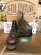 SOLOVAIR SV12 Brown Steel Boot 6 Hole Size 9