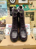 Dr Martens Purple Vintage 10 Hole Stitched Toe Boot