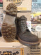 Dr Martens Made in England Aztec Crazy Horse 6 Eye Padded Collar Size 9
