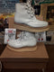 George Cox 11534 White Leather Boot Size 3 Made in England