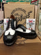 Gripfast Made in England Black and White Size Two Tone Brogue Various Sizes