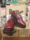 Dr Martens Made in England Export Quality Monk Strap Cherry Red Shoe Size 8