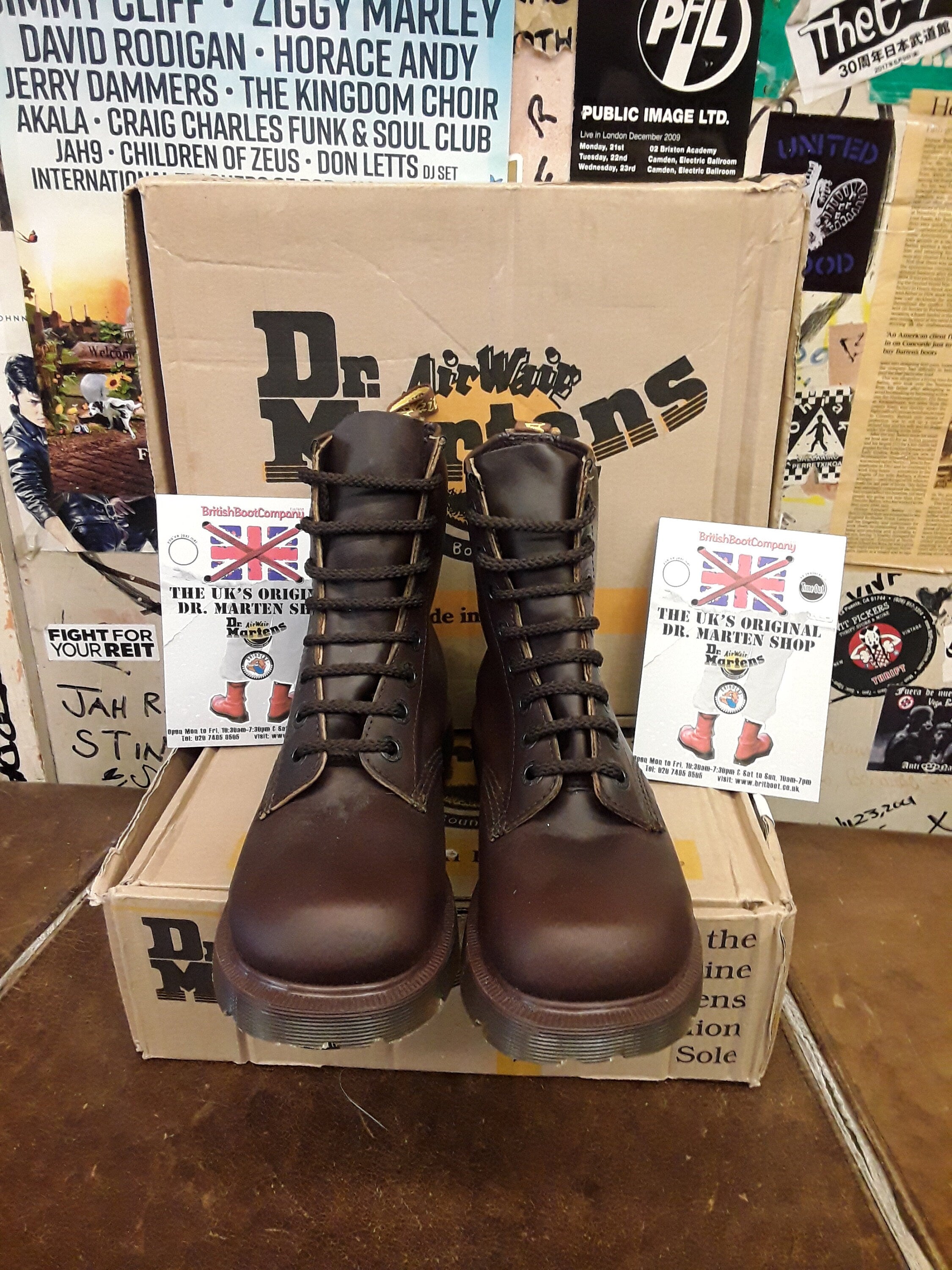 Dr Martens 8304 Gaucho waxy 8 Hole,Club Sole Vintage, Made in