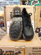 Dr Martens Made in England Black Greasy Industrial 2 Eye 2 D-Ring Steel Shoes Size 10
