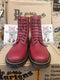 Dr Martens 1460 Vintage 90's, Size UK5, Made in England, Cherry Waxy Boots, Womens Boots, 8 eye Ankle Boots