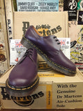 Dr Martens Made in England Purple 3 Hole Shoes Size 9