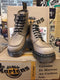 Dr Martens Made in England Linen Harvey 6 Eye Moccasinapron Boot Size 4