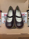 Dr Martens Bugundy Mel Mary Jane&#39;s Size 4