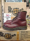 Dr Martens Made in England Cherry Haircell Steel Toe 7 Eyelet Boots Size 4 UK
