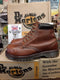 Dr Martens Made in England 6 Eyelet Tan Analine Boots with Padded Collar Size 5