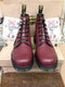 Dr Martens 101 Cherry 6 Hole Size 10