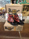 Dr Martens 8175 Black Patent Mistflower Made in England 6 Hole Various Sizes