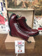 Getta Grip Vintage 90's, Size UK6.5, Made in England, Oxblood Steel 10 Hole, Women's Leather Boots
