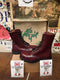 Getta Grip Vintage 90's, Size UK6.5, Made in England, Oxblood Steel 10 Hole, Women's Leather Boots